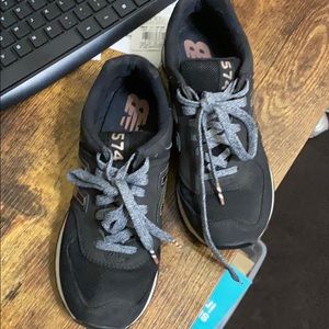 New Balance black sneakers